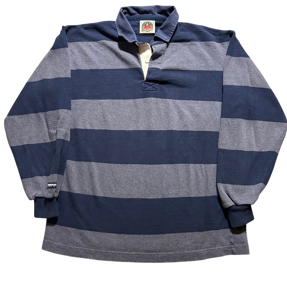 Vintage Barbarian Rugby Shirt Mens XL Long Sleeve Cotton Made in Canada